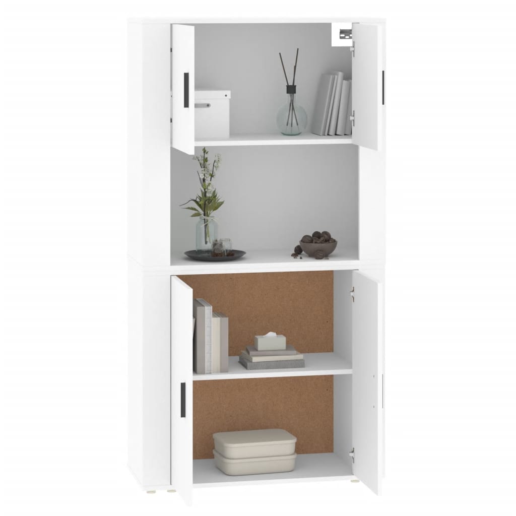 Highboard Weiss Holzwerkstoff